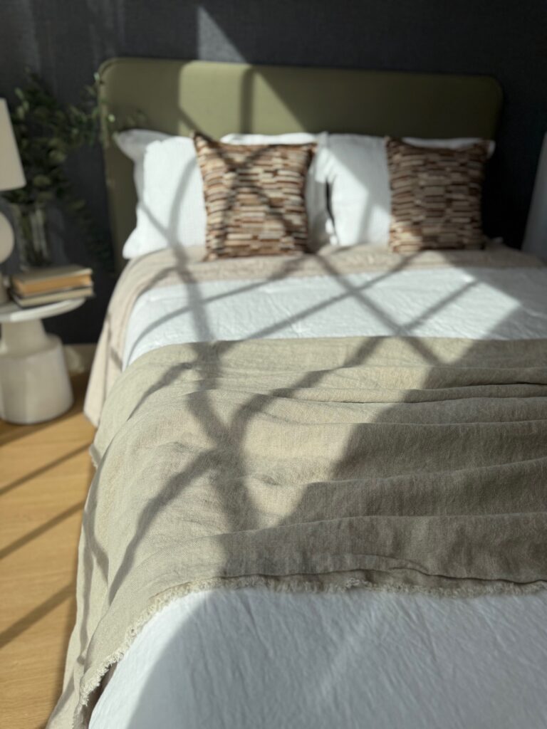 Plaid de lino de 180x250 cm